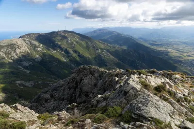 Vue au Sud depuis la Cima di Gratera