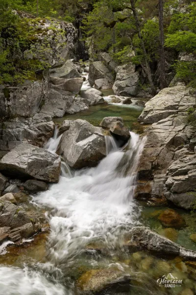 Waterfalls at the Tolla footbridge Waterfalls at the Tolla footbridge