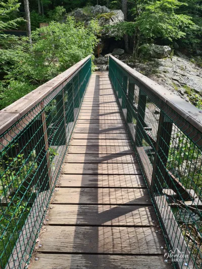Footbridge over the Agnone river Footbridge over the Agnone river