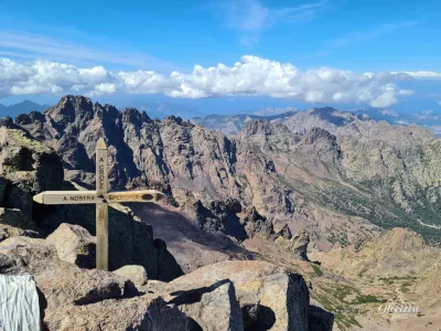 Monte Cinto summit cross Monte Cinto summit cross
