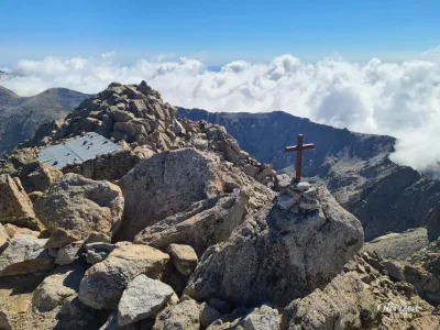 Monte Rotondo summit cross Monte Rotondo summit cross