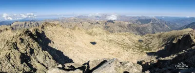 Panorama to the north from the summit of Rotondo Panorama to the north from the summit of Rotondo