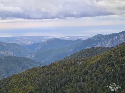 Vue à l'Est depuis Bocca Palmente