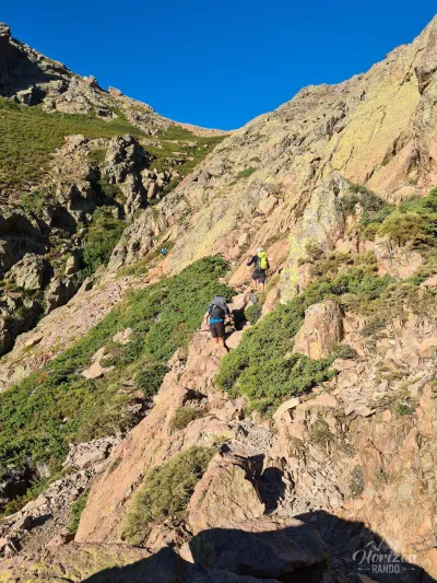 Ascent to the Bocca di Foggialle pass
