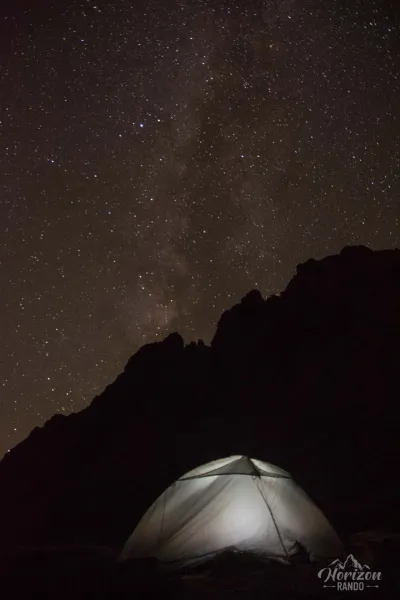 Starry sky at Ciottulu di i Mori refuge
