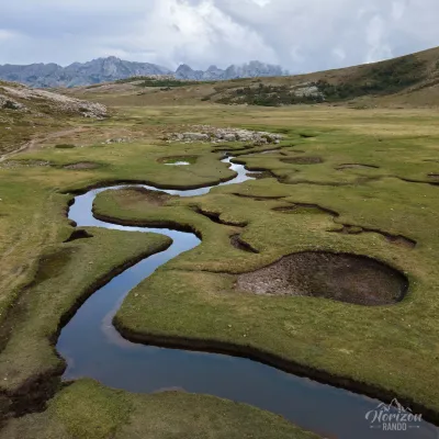 Pozzines at Lake Nino (drone shot)