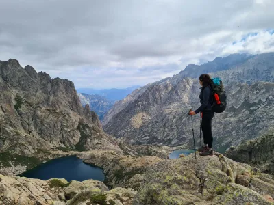 View from Bocca alle Porte: Capitello and Melo lakes