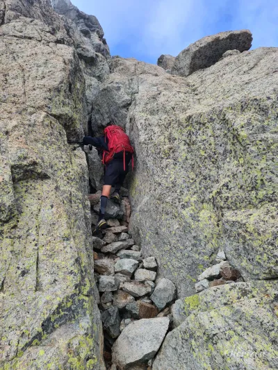 Some scrambling to the summit Some scrambling to the summit