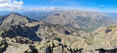North panorama from the summit of Monte d'Oro North panorama from the summit of Monte d'Oro