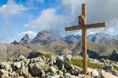 Capu a Cuccula summit cross Capu a Cuccula summit cross