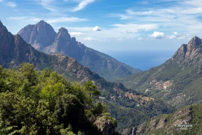 Capu d'Orto from the road between Évisa and Porto Capu d'Orto from the road between Évisa and Porto