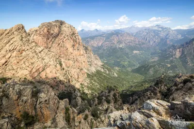 Capu d'Orto and valley of Ota Capu d'Orto and valley of Ota