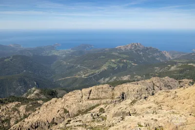 Capo Rosso from the summit Capo Rosso from the summit