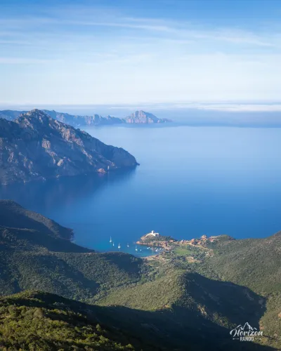 Gulf of Girolata and Capo Rosso in the background Gulf of Girolata and Capo Rosso in the background