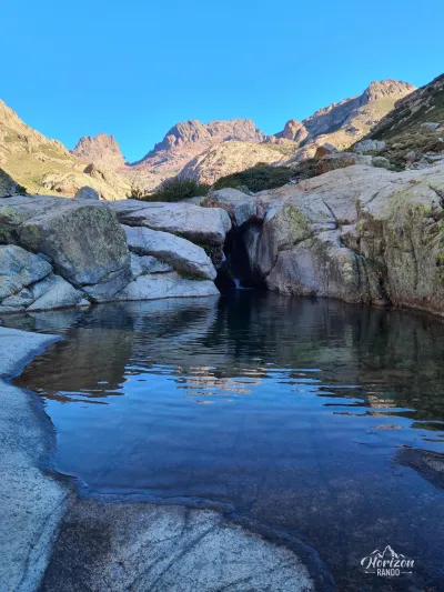 Natural pools fed by the Golo river Natural pools fed by the Golo river