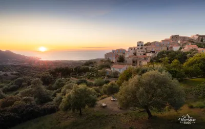 Pigna at sunset Pigna at sunset