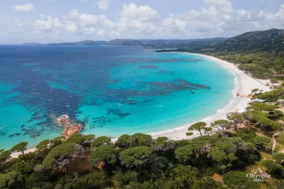 Plage de Palombaggia (vue drone)