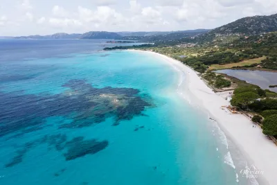 Plage de Palombaggia (vue drone)