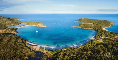 Rondinara Bay (drone shot) Rondinara Bay (drone shot)