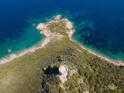 Genoese tower (drone shot) Genoese tower (drone shot)