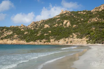 Genoese tower and beach of Roccapina Genoese tower and beach of Roccapina