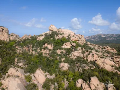 Lion de Roccapina (drone shot) Lion de Roccapina (drone shot)