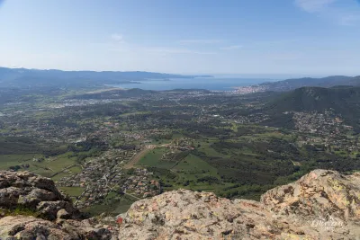 Ajaccio plain and gulf from Mount Gozzi Ajaccio plain and gulf from Mount Gozzi