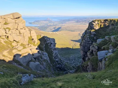 View south View south from Beinn Tarsuinn