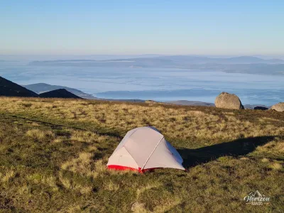 Bivouac at the summit of Beinn Tarsuinn Bivouac at the summit of Beinn Tarsuinn