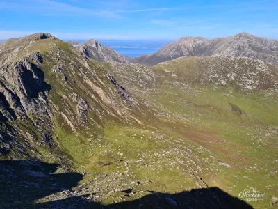 Beinn Tarsuinn on the left Beinn Tarsuinn on the left