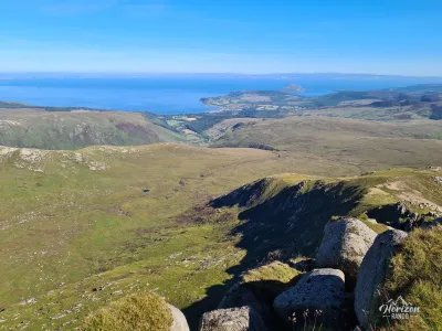 View from Beinn Nuis towards Brodick and the southeast View from Beinn Nuis towards Brodick and the southeast