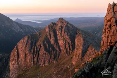 Cir Mhor summit at sunrise Cir Mhor summit at sunrise