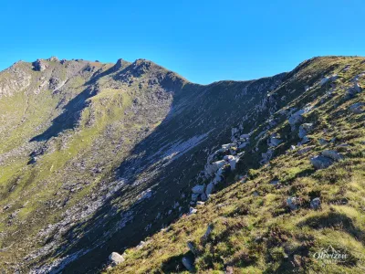 Ridge path to the summit of Caisteal Abhail Ridge path to the summit of Caisteal Abhail