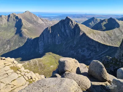 View to the south from the summit of Caisteal Abhail View to the south from the summit of Caisteal Abhail