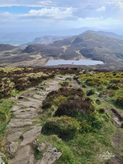 Belle vue dégagée à l'approche du sommet