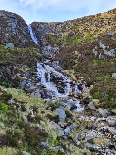 Waterfall on ascent Waterfall on ascent