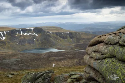 Loch nan Eun in front of The Stuic Loch nan Eun in front of The Stuic