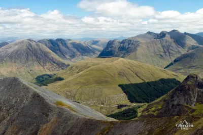The majestic peaks of the Glencoe valley The majestic peaks of the Glencoe valley