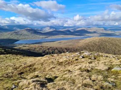 View north from summit of Beinn a' Chrùlaiste