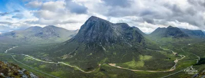 Panorama of the Glencoe Valley