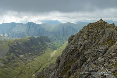 Stob Coire Sgreamhach on the right Stob Coire Sgreamhach on the right