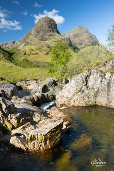 View of the Three Sisters of Glencoe, continuing eastwards on the A82 View of the Three Sisters of Glencoe, continuing eastwards on the A82