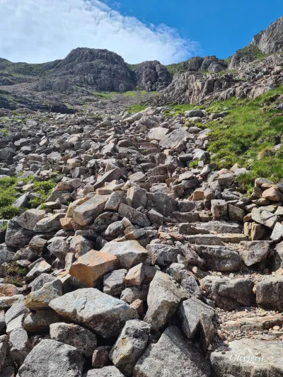 Very steep path Very steep path