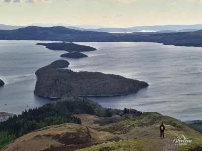 Loch Lomond from the summit Loch Lomond from the summit