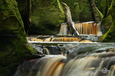 Reddish waterfalls Reddish waterfalls