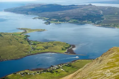 Loch Sligachan, bac pour l'ile de Raasay