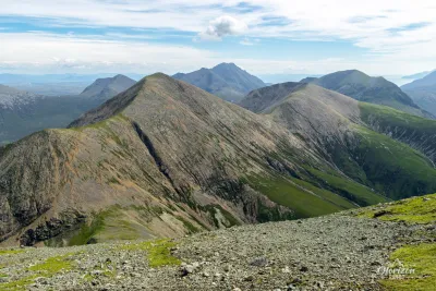 La ligne de crête de Beinn Dearg que l'on vient de parcourir