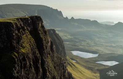 Bioda Buidhe and the Quiraing in the background Bioda Buidhe and the Quiraing in the background
