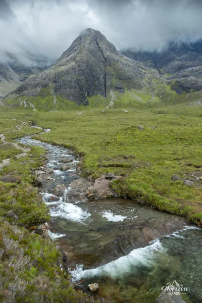 Fairy pools and Sgurr An Fheadain Fairy pools and Sgurr An Fheadain