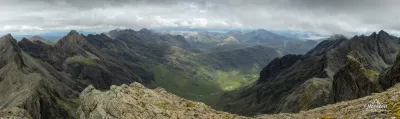 Panorama to the west from Sgùrr Dearg Panorama to the west from Sgùrr Dearg
